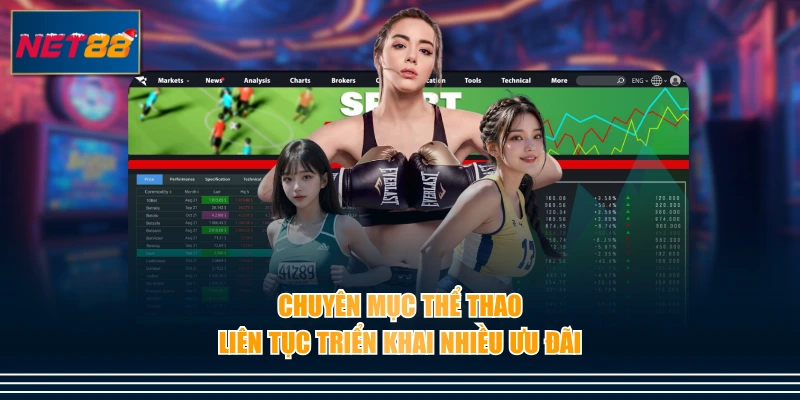 Chuyên mục thể thao liên tục triển khai nhiều ưu đãi