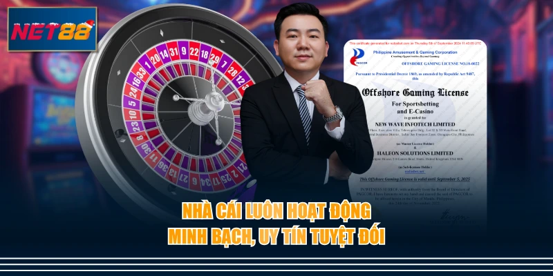 Nhà cái luôn hoạt động minh bạch, uy tín tuyệt đối